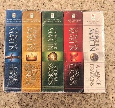 George R R Martins A Game Of Thrones 5 Book Boxed Set Song Of Ice And