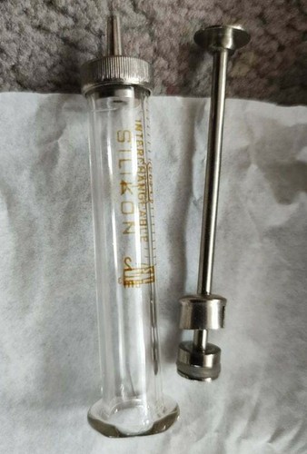 Syringe glass 2ml medical reusable Vintage USSR - Picture 3 of 5