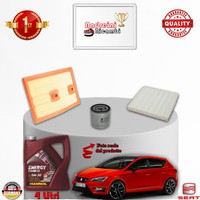 Inspektionskit Filter + ÖL Seat Leon III 1.4 TSI 90KW 122CV Von 2015->