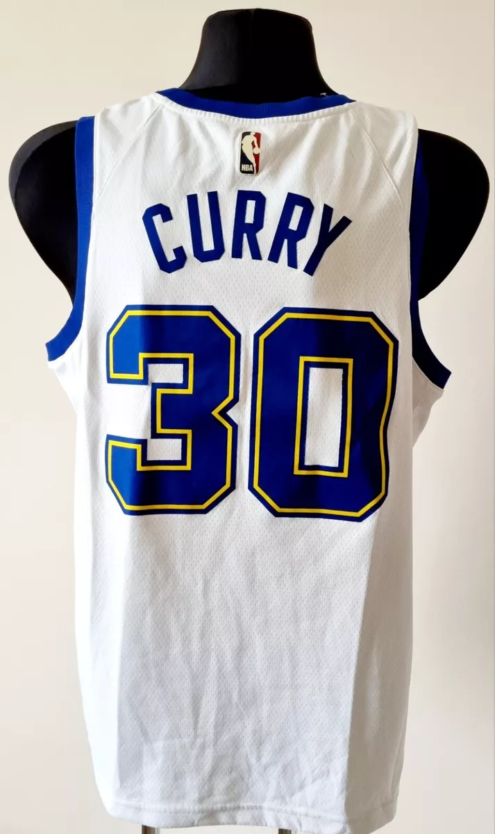 Nike Men's Golden State Warriors Stephen Curry #30 White T-Shirt, Medium