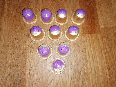 10 leere L'OR Lungo Profondo ALU Kaffee Kapseln w. Nespresso Schmuck Kette lila