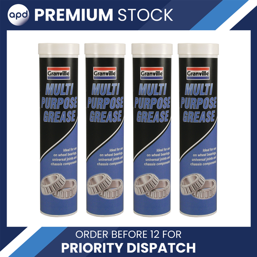 4x Granville 0122 Multi Purpose Cartridge Grease 400g Cartridge Tube