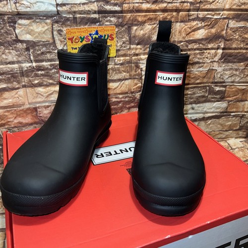 Hunter Women's Original Chelsea Rain Boots MATTE BLACK Size 7 - Picture 2 of 10