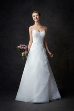 1307W  ELLA ROSA SZ 10 IVORY SILVER GA2297 825 WEDDING GOWN DRESS