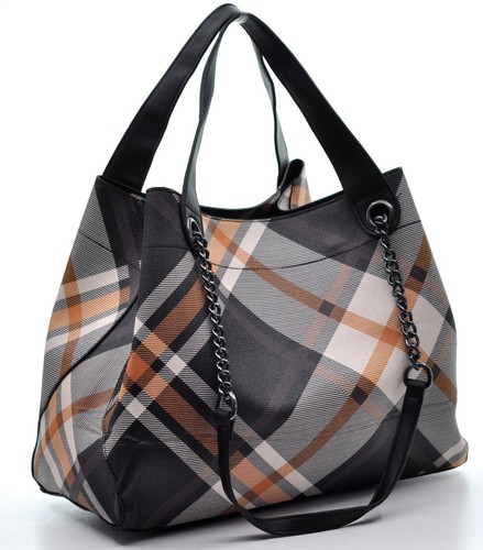 BORSA DONNA ELEGANTE CAPIENTE SACCO HOBO CATENA SPALLA MANO TRACOLLA PELLE - Foto 29 di 34