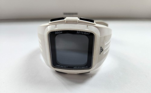 Reloj deportivo Adidas Duramo ADP3260 de cuarzo de goma blanca para hombre - necesita batería nueva - Imagen 16 de 17