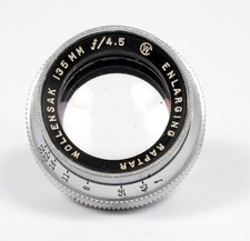 Wollensak Enlarging Raptar 135mm F4.5 Enlarger Lens coated for up to 4X5 8948