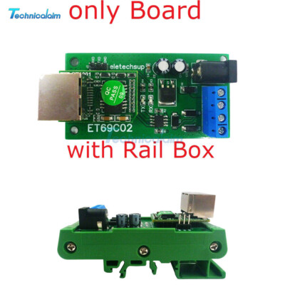 RS485 to Ethernet TCP/IP Converter MQTT Modbus RTU Module Without Rails/W Rails