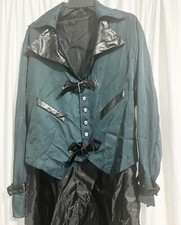 Men's Steampunk Victorian Jacket Long Frock Coats Gothic Victorian Frock Coat L