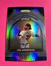 IAN ANDERSON Silver 2022 Prizm Championship Stage Baseball Card CS-4 Braves