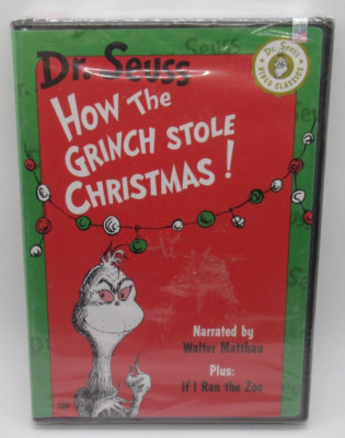 DR. SEUSS' HOW THE GRINCH STOLE CHRISTMAS / IF I RAN THE ZOO ANIMATED DVD WALTER