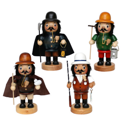 Räuchermann Rauchermann Holz verschiedene Motive  8 x 6 x 16 cm