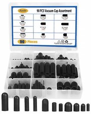 Rubber Vacuum Caps Plug Kit 90 PCS 10 Sizes Assorted Vacuum Plugs Hose End Ca...
