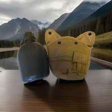 Mil-Tec - US Plastic Canteen - Feldflasche mit H&uuml;lle  - Coyote