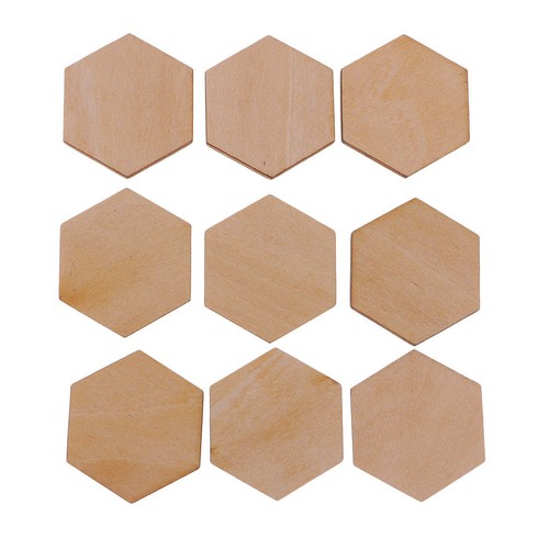 Bezaubernde sechseckförmige MDF Holz Laser geschnitten Holzverzierung Handwerk Formen - Bild 17 von 41