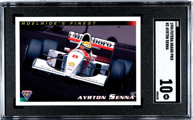 SGC 10 - 1994 FUTERA AUSTRALIAN Grand Prix Graded Card AYRTON SENNA - Formula 1