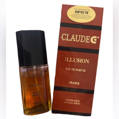 Vintage Claude G Illusion Perfume Eau De Parfum 1.7 oz France