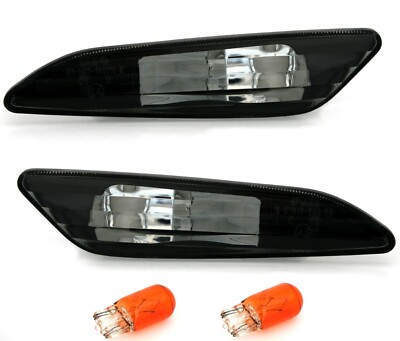 Seitenblinker Set für ALFA ROMEO 147 + 156 in Schwarz Schwarze Blinker Klarglas