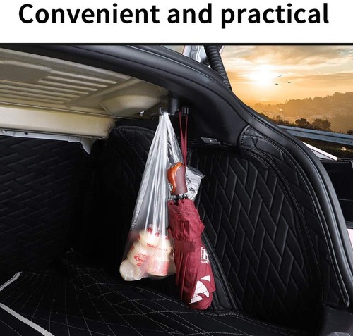 Crochet De Coffre Pour Tesla Model Y - Accroche-sac Pratique, Fixation Sans Outil, En ABS Noir - Pour Rangement Supplémentaire