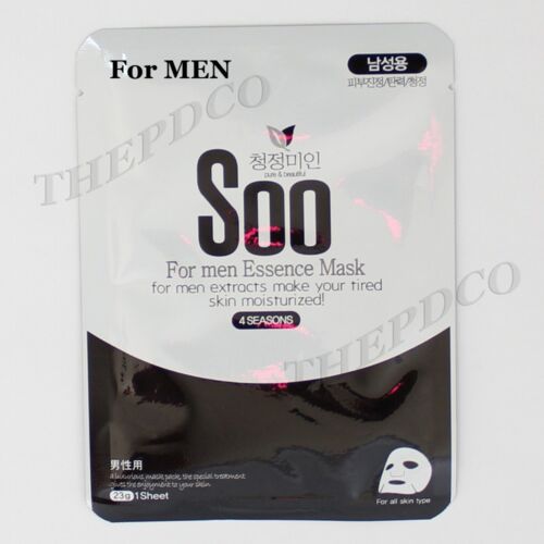 TPD For Man 8pcs Natural Essence Korea Facial Mask Sheet Pack "No paraben" Men 5 - Picture 2 of 7