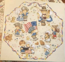 Vintage 1976 Springbok Octagonal Puzzle Sweet Land Of Liberty Complete 500+pcs