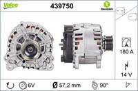 Lichtmaschine Generator Lima Valeo Origins - NEW O.E. Technologie 439750 14V TSI