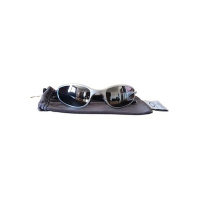 Vintage Oakley A Wire 2.0 Sunglass Silver Metal Frame Grey Lense 2000s