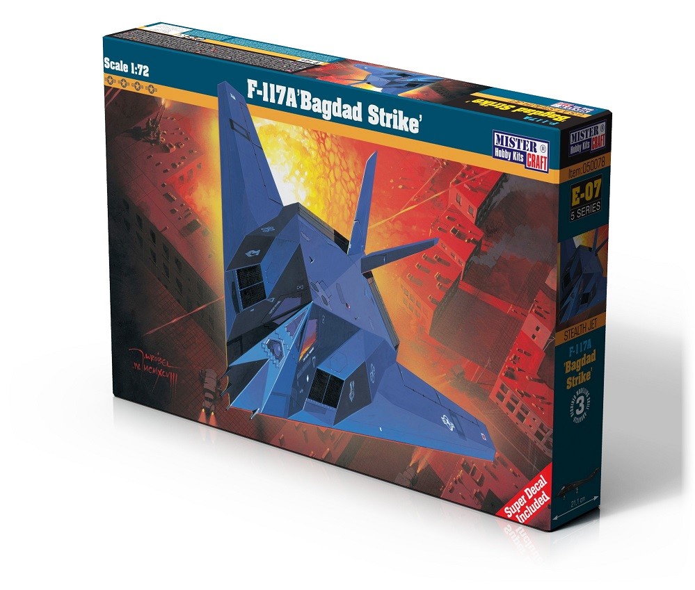 Mistercraft E-07 - 1:72 F-117A Baghdad Strike - New