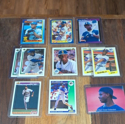 Topps Score Donruss Fleer Upper Deck Ken Griffey Jr. Mariners Rookie Card Lot -…