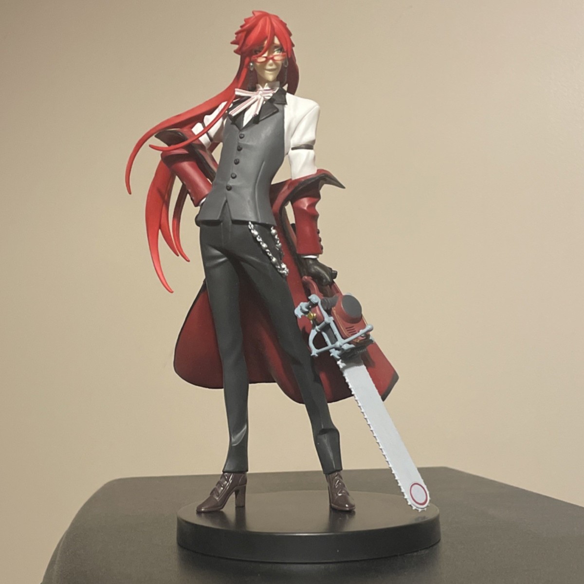 Grell Sutcliff Black Butler SEGA Figure no Box with Chainsaw Great