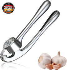 Knoblauchpresse Edelstahl ergonomisch sp&uuml;lmaschinenfest f&uuml;r K&uuml;che und Gastronomi