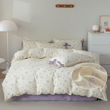 VM VOUGEMARKET Queen Comforter Set Floral Prints,Cottagecore Bedding Set,1 Pu...