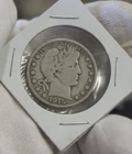 1915 D US Barber Silver Half 50c Fine (Cleaned)