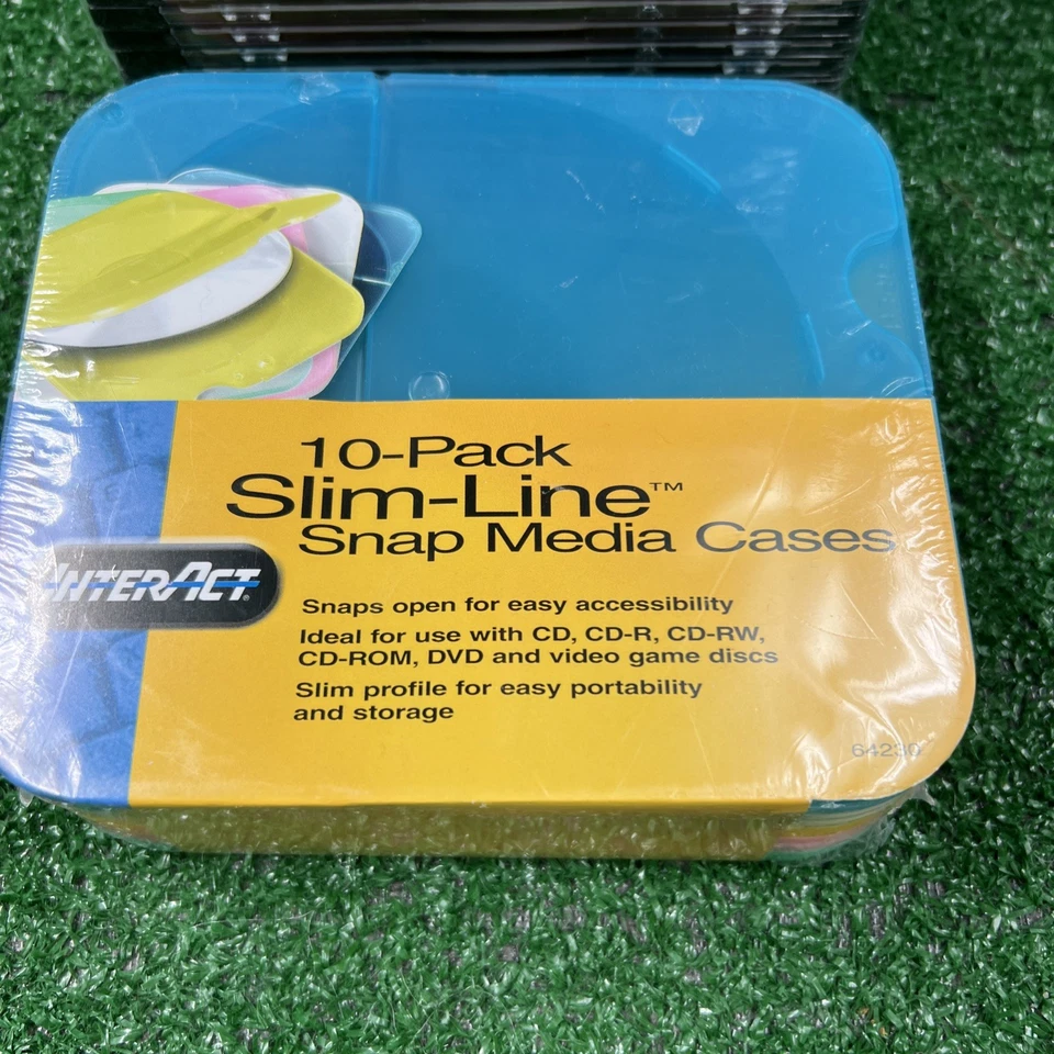 Imation CD-R 80Min 700MB w/ Slim Jewel Cases Lot of 20 & Interact Slim Cases NEW - Image 3 of 4