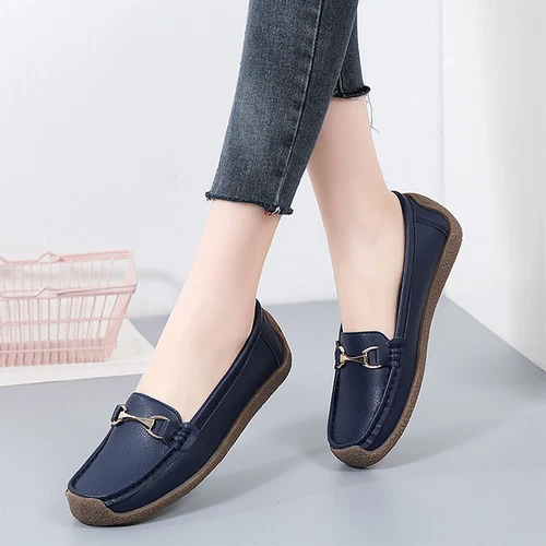 Womens Loafers Mocassin Office Work Flat Slip On Shoes Ladies Casual Shoes Size - Bild 35 von 59