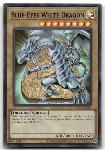 Blue-Eyes White Dragon KC01-EN000 YuGiOh 25th Anniversary Ultimate Kaiba Set card