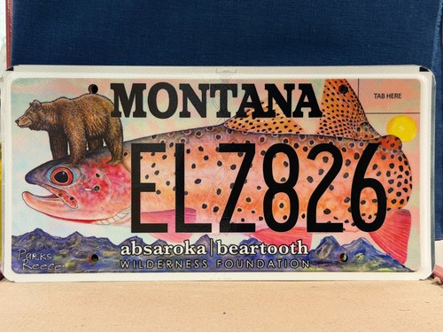 ABSAROKA|BEARTOOTH WILDERNESS FOUNDATION  MONTANA LICENSE PLATE