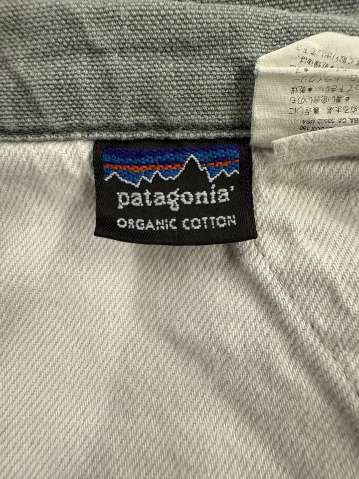 Pantalones Cortos De Colección Años 90 Patagonia Para Hombres 36” Stand Up Senderismo 5” Lona Verde Denim Foto 4 de 4