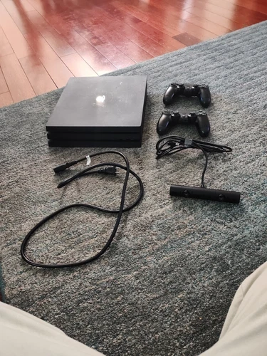 Sony PlayStation 4 Pro 1TB Console CUH-7015B - Black, 2 controllers, PS4 camera