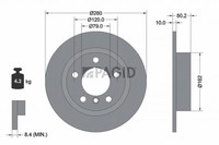 2X Pagid Bremsscheibe 55387NC FüR Mini Countryman R60 Paceman R61 Cooper ALL4