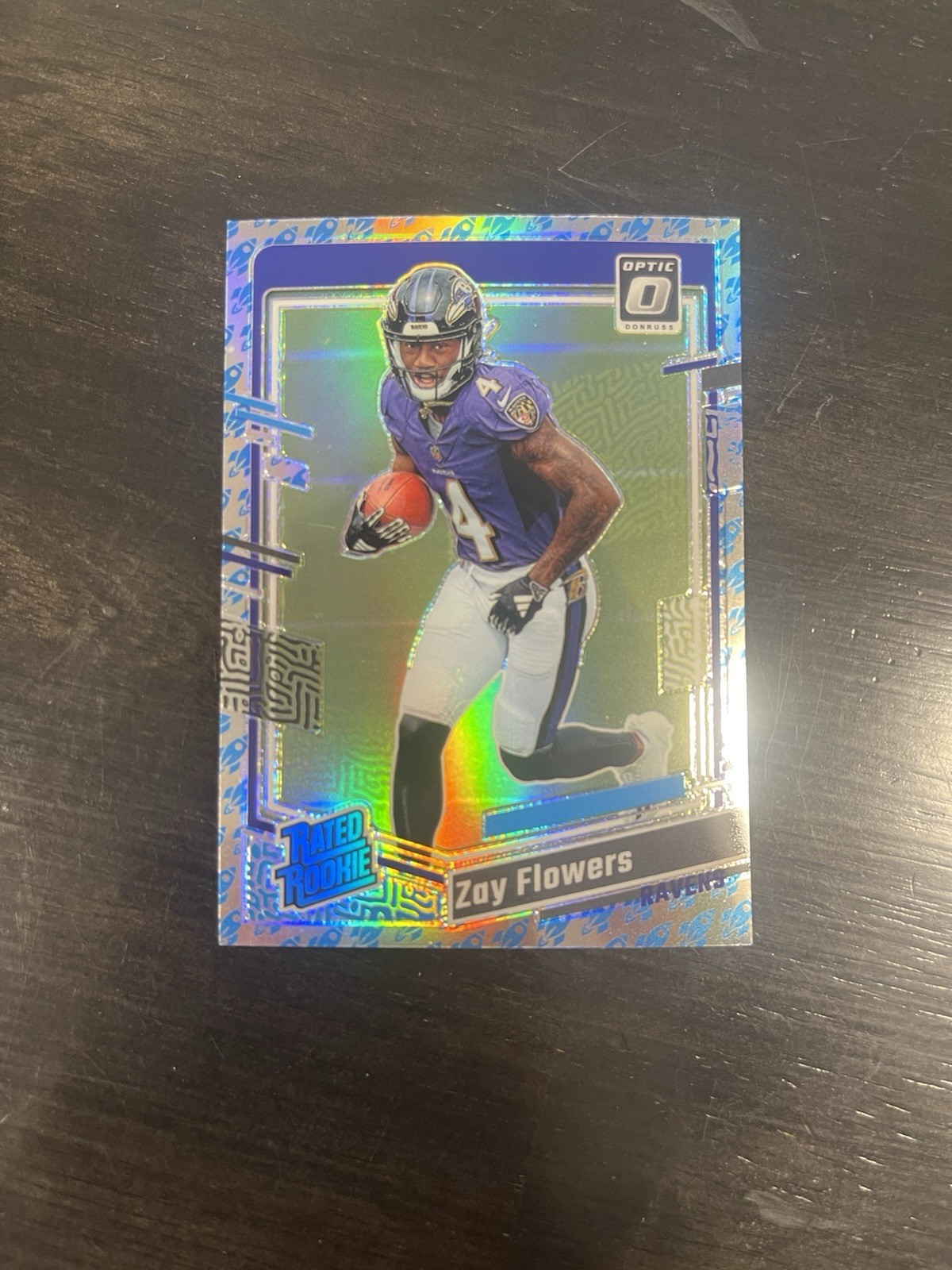 2023 Panini Donruss Optic - Rated Rookie Zay Flowers #210 Rocket Prizm (RC)