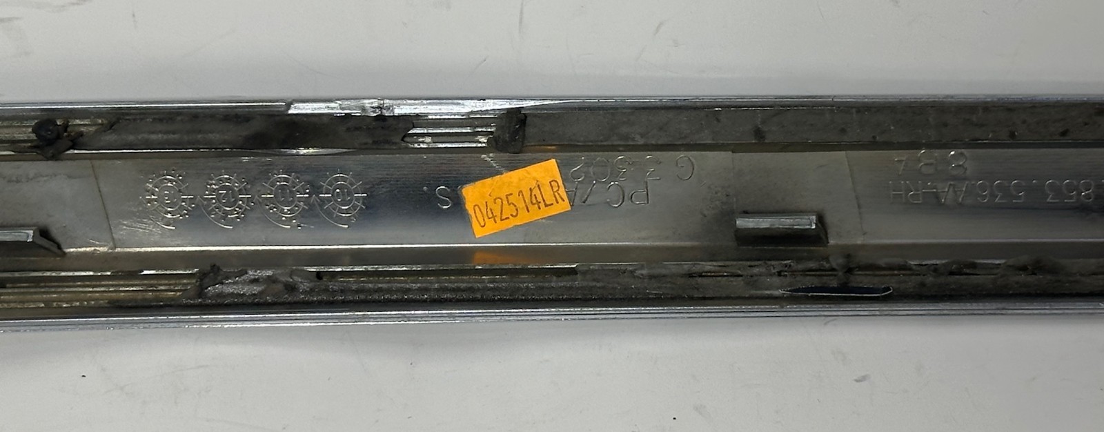 11 - 18 BENTLEY CONTINENTAL REAR RIGHT RH DOOR MOLDING CHROME 3W8853536AA OEM
