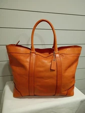Coach 70487 Bleecker Weekend Legacy Large Tote Orange