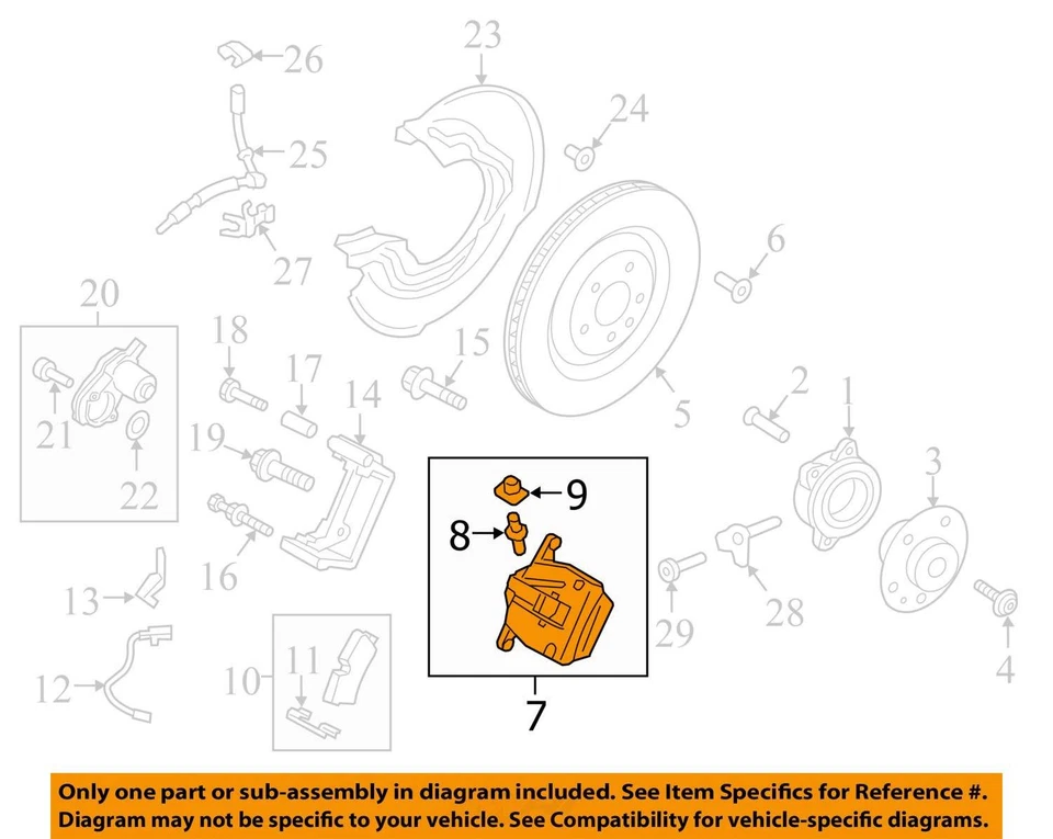 ПОЛНЫЙ КОМПЛЕКТ СУППОРТА ПЕРЕДНЕГО И ЗАДНЕГО ТОРМОЗА 2017–2018 PPORSCHE MACAN *95 000 МИЛЬ* - Изображение 3 из 4