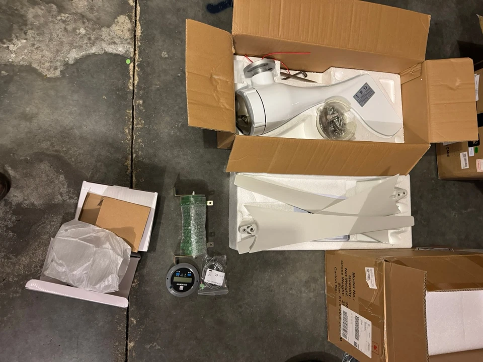 NUEVO ECO-WORTHY Sistema de Energía Híbrido Solar + Eólica Fuera de la Red - 600W Solar + 400W Win Foto 4 de 4