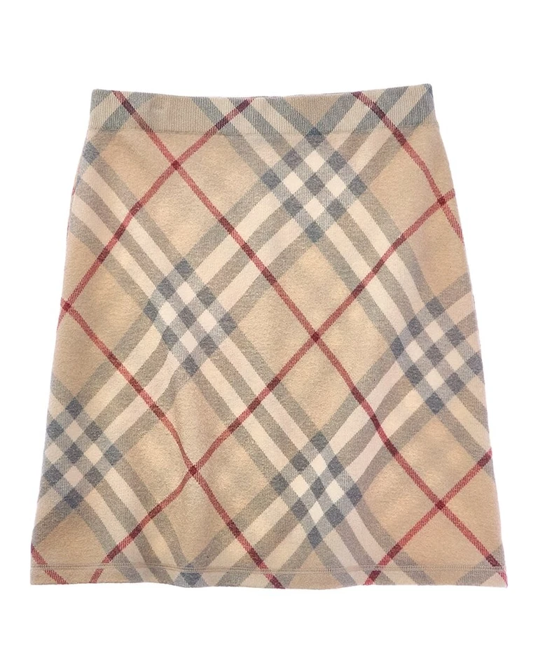 Falda de lana Burberry beige 14A Foto 2 de 3