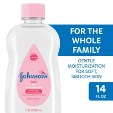 Johnson's Baby Body Moisturizing Oil, Liquid Mineral Oil for Baby Massage, Origi