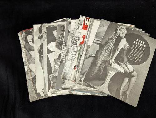 280 Fundas + 75 = 355 De Colección Años 40 Pin-Up Lote Guiño Coqueteo Desfile Driben Arte LEER - Imagen 11 de 19
