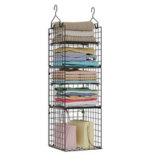 Hanging Closet Organizer and Storage - 5-Tier Closet Storage Organizer Basket...