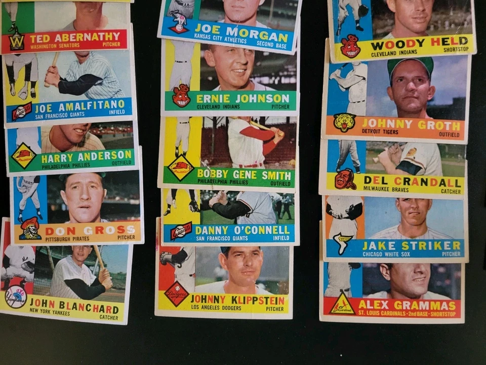 Cartões de beisebol 1960 Topps - 36 cartões vintage - Valmy Thomas | Vic Wertz - Imagem 3 de 4